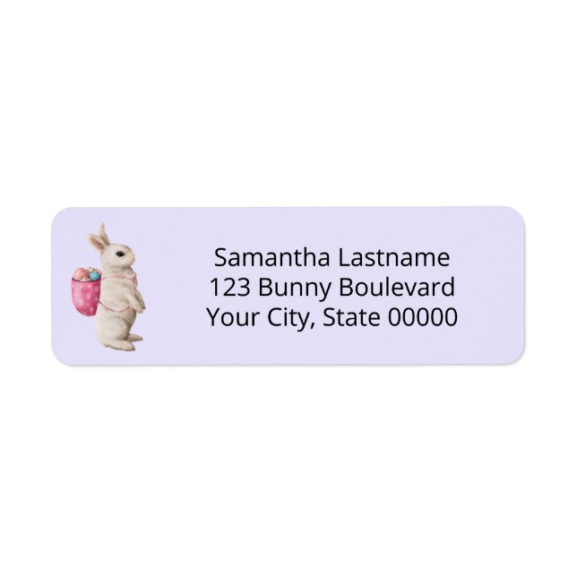 Aquareller Ostereier Hunt Bunny Basket Lavendel (Vorne)