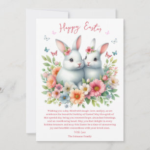 Aquareller Ostern Personalisiert Feiertagskarte