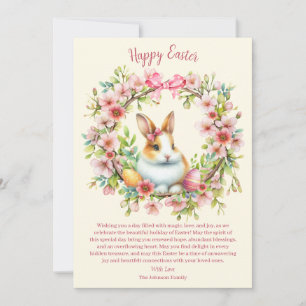 Aquareller Ostern Personalisiert Feiertagskarte