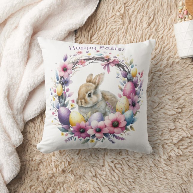 Aquareller Ostern Personalisiert Kissen (Decke)