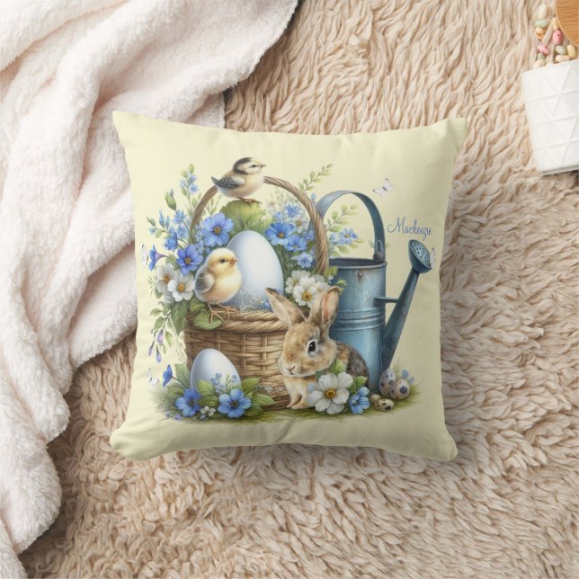 Aquareller Ostern Personalisiert Kissen (Decke)