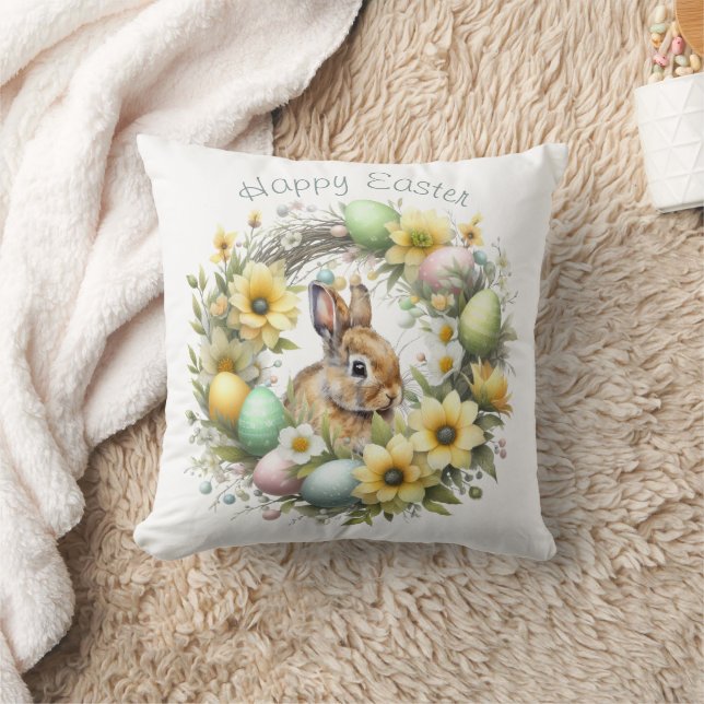Aquareller Ostern Personalisiert Kissen (Decke)