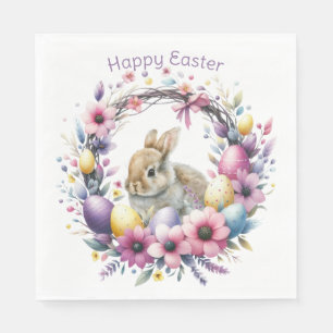 Aquareller Ostern Personalisiert Serviette