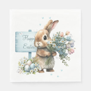 Aquareller Ostern Personalisiert Serviette