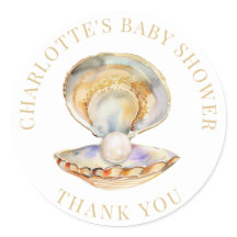 Aquareller Ozean Kleine Pearl Baby Dusche