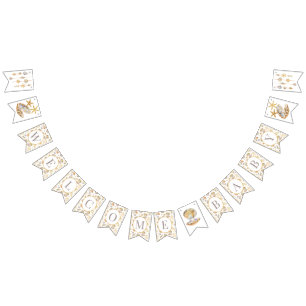 Aquareller Ozean Kleine Pearl Baby Dusche Wimpelkette