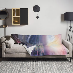 Aquareller Rainbow Beach Ocean Serenity 60 x 80" Fleecedecke
