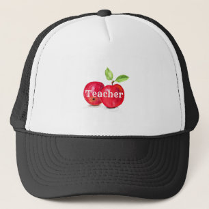 Aquareller Rote Äpfel Lehrer Bildung Obst Truckerkappe