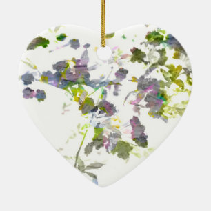 Aquareller Stil romantische Blume Blumendesign Keramik Ornament