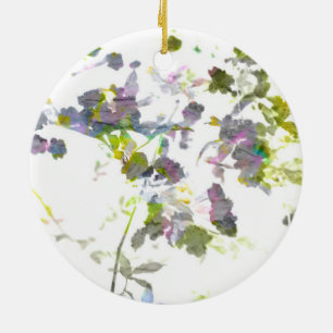 Aquareller Stil romantische Blume Blumendesign Keramik Ornament