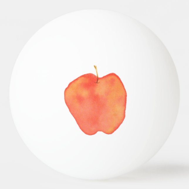 Aquareller Tischtennisball (Vorderseite)