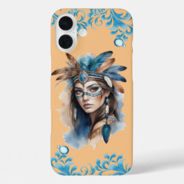 Aquareller Tribal Beauty: Geist der Bohemischen Ku iPhone 16 Plus Hülle