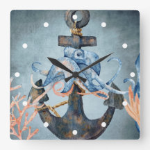 Aquareller und Anchor Sea Life Beach