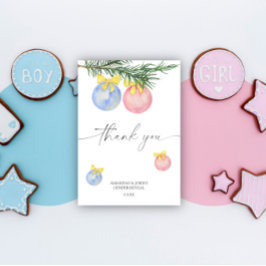 Aquareller Winter Danke Gender-Enthüllung