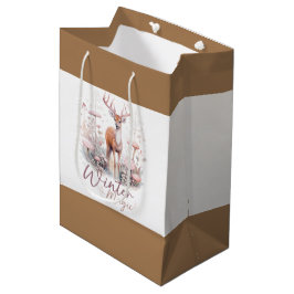 Aquareller Wintermagic Dee Mittlere Geschenktüte