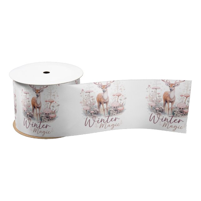 Aquareller Wintermagic Dee Satinband (Spule)