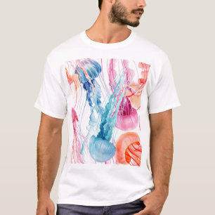 Aquarelles Leben: Blasen und Quallen T-Shirt