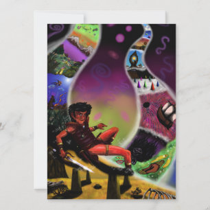 Aquarellfantasy Art Krieger geheime Dimensionen