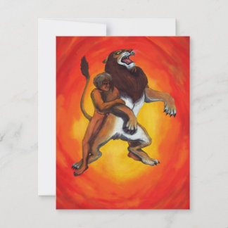 Aquarellfantasy-Herkules Kampfes gegen den wilden 