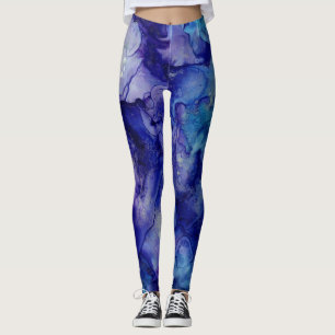 Aquarellfarbe Abstrakt Leggings