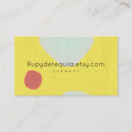 Aquarellfarbe abstrakt Rupydetequila Visitenkarte