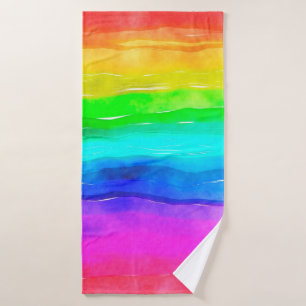 Aquarellfarbe Badehandtuch