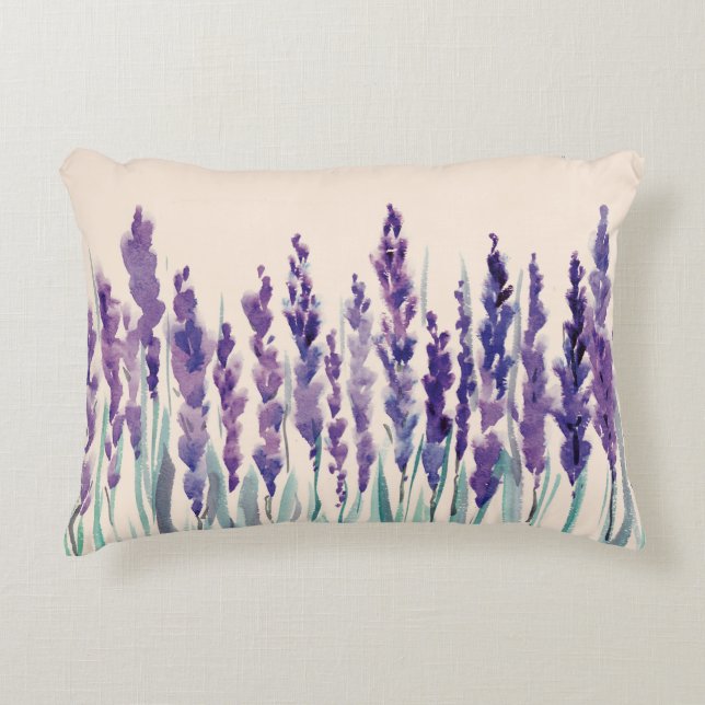 Aquarellfarbe Dekokissen (Vorderseite)