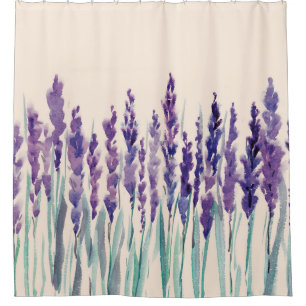 Aquarellfarbe Duschvorhang