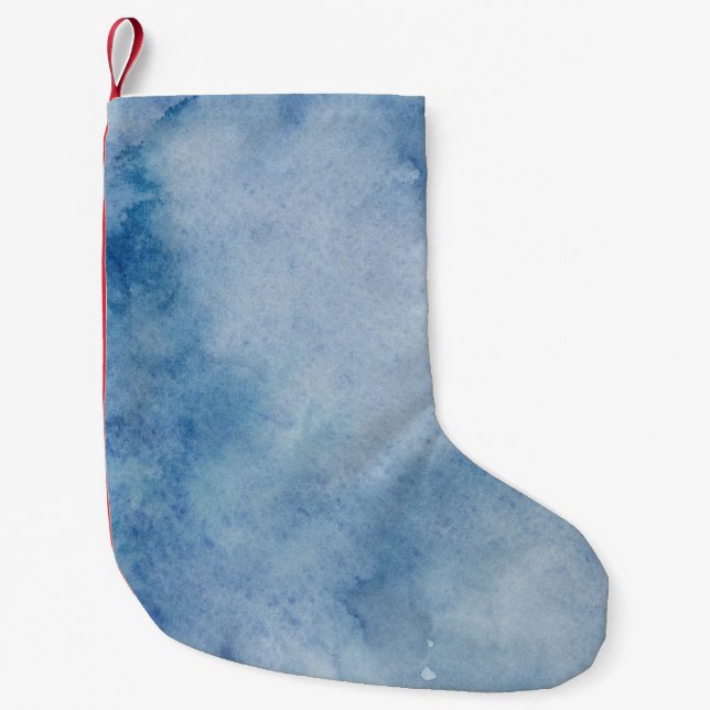 Aquarellfarbe Kleiner Weihnachtsstrumpf (Vorderseite)