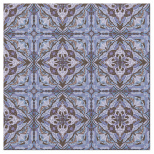 Aquarellfarbe Lila Azulejo Spanischer Tor Stoff