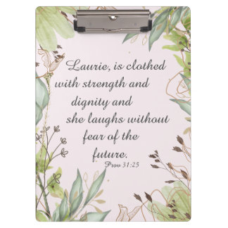 Aquarellfarbe mit Schrift, Klemmbrett