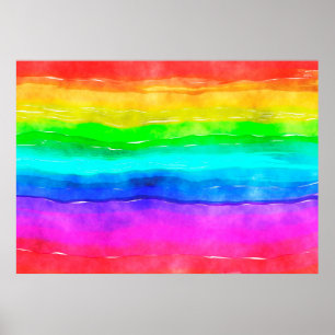 Aquarellfarbe Poster