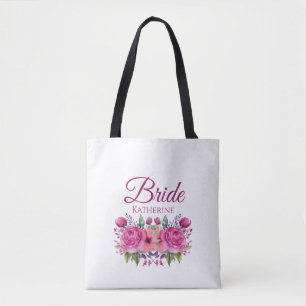 Aquarellfarbe Rosa Blume Bouquet-Bride-