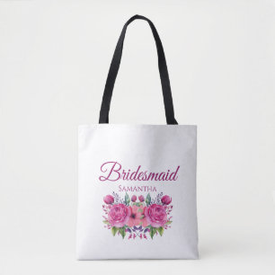 Aquarellfarbe Rosa Blume Bouquet-Bridesmaid Gesche