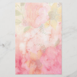 Aquarellfarbe Rosa Blumenuntergrund