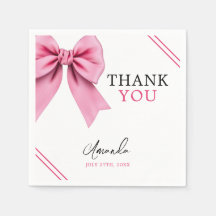 Aquarellfarbe Rosa Bow Chic Sweet 16 Geburtstag