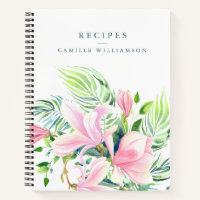 Aquarellfarbe Rosa Magnolia Blume Individuelle Nam