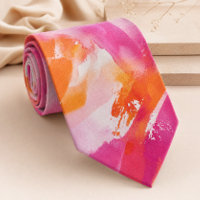 Aquarellfarbe Rosa Orange Abstrakt