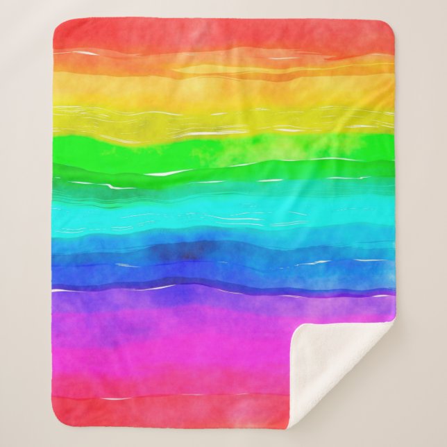 Aquarellfarbe Sherpadecke (Vorderseite)