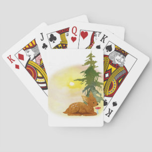 Aquarellfarbe Spielkarten
