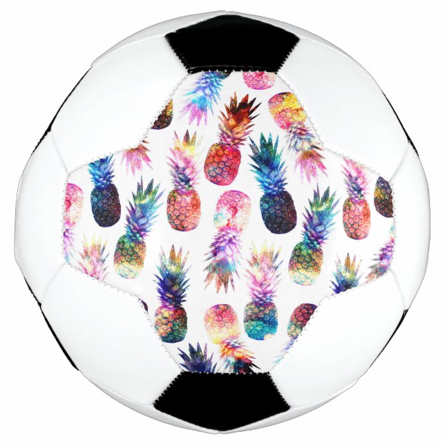 Aquarellfarbe und Nebula Ananas Illustration Fußball (Vorderseite)