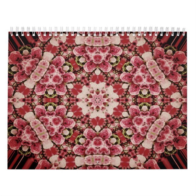 Aquarellfarbe Vintage Blumengeometrie Kalender (Titelbild)