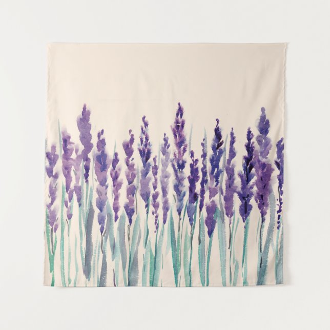 Aquarellfarbe Wandteppich (Vorderseite)