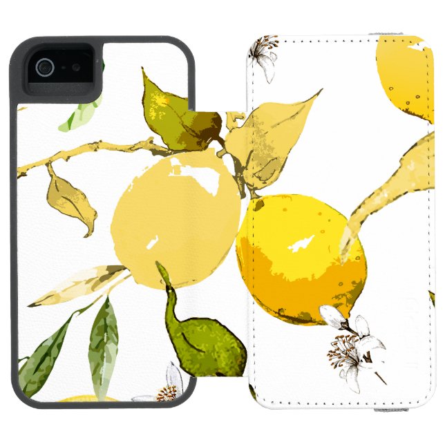 Aquarellfarben 17 incipio iPhone Geldbeutel-Hülle (Folio Geöffnet)
