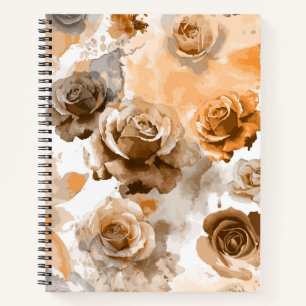 Aquarellfarben 2Aquarellfarben-Rose 2 Notizbuch