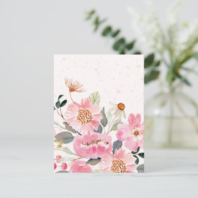 Aquarellfarben 5 postkarte (Stehend Vorderseite)