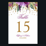 Aquarellfarben-Amethyst-Tischnummer Tischnummer<br><div class="desc">Matching Wedding Collection im Little Bayleigh Store! Wir haben Kunstwerke von: www.createthecut.com</div>
