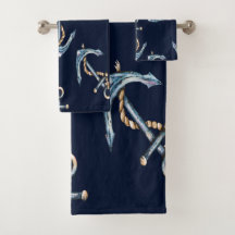 Aquarellfarben Anchors Navy Blue