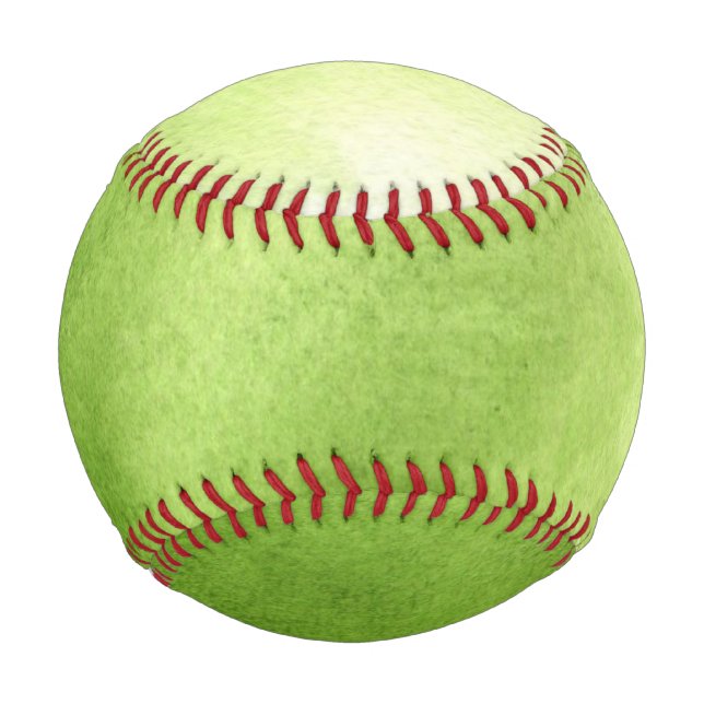Aquarellfarben auf einem Rohtexturpapier Baseball (Vorderseite)