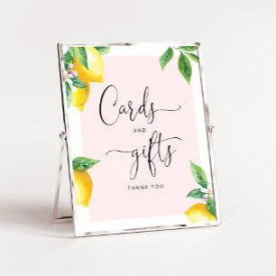 Aquarellfarben Babyduschkarten und Geschenkschild Poster